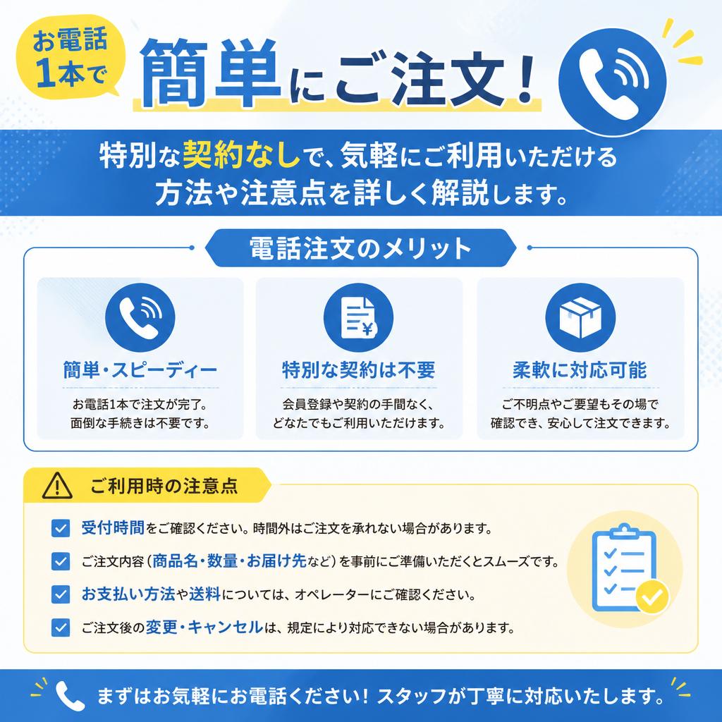 簡単な注文方法