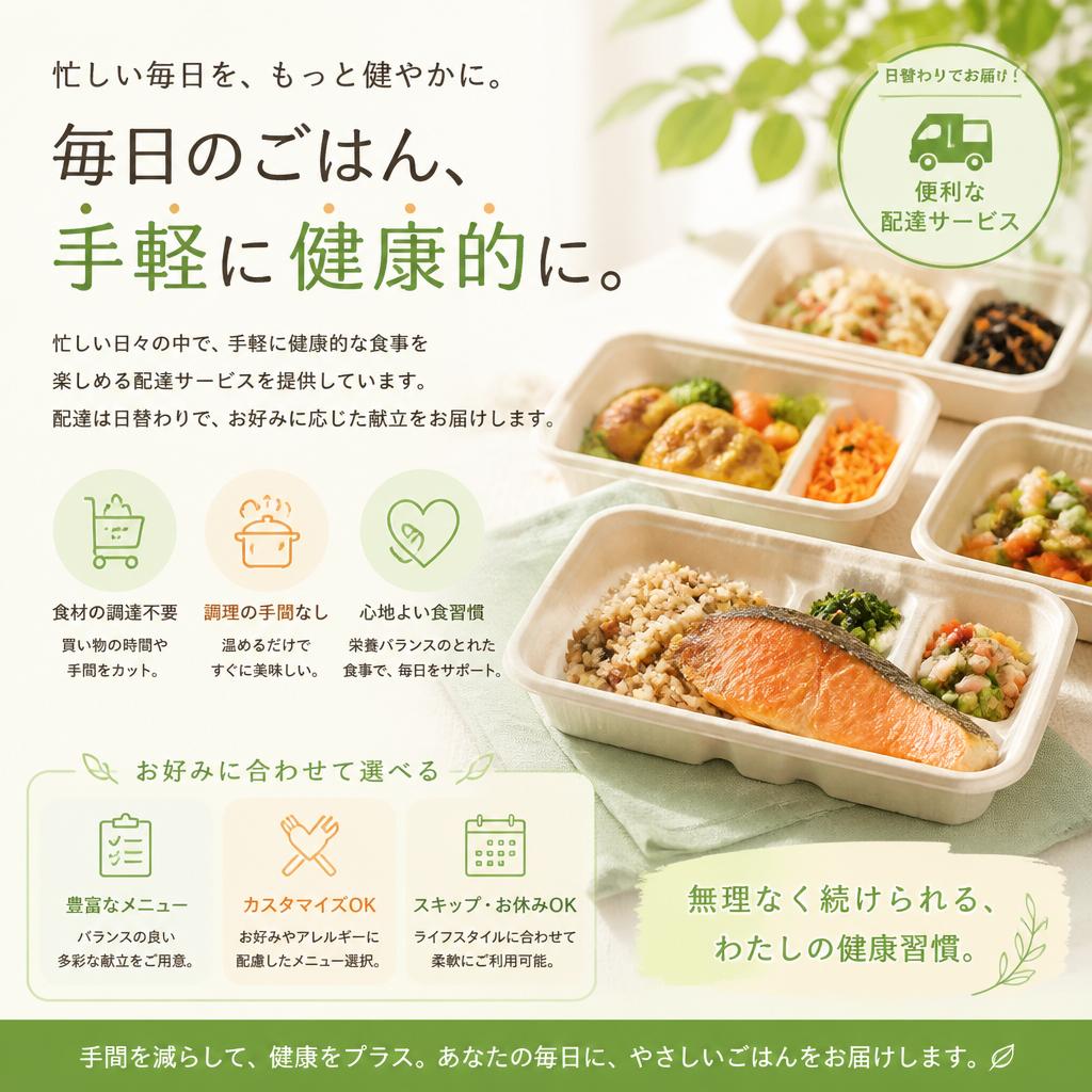 手軽に利用できる配達サービス