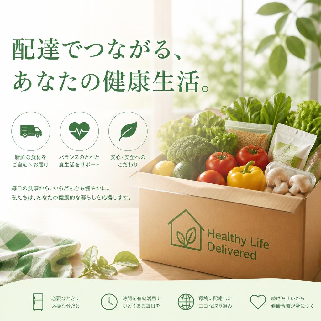 配達でつながる、あなたの健康生活。