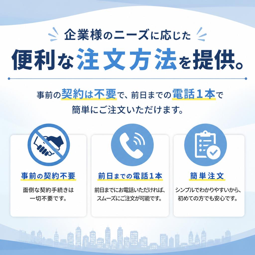 4. 簡単に注文できる仕組み