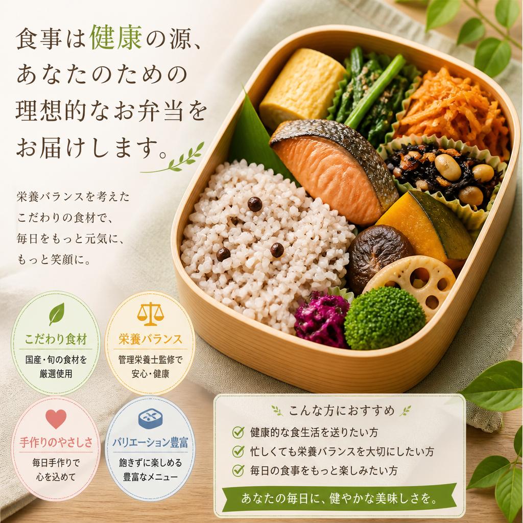 食事は健康の源、あなたのための理想的なお弁当をお届けします。