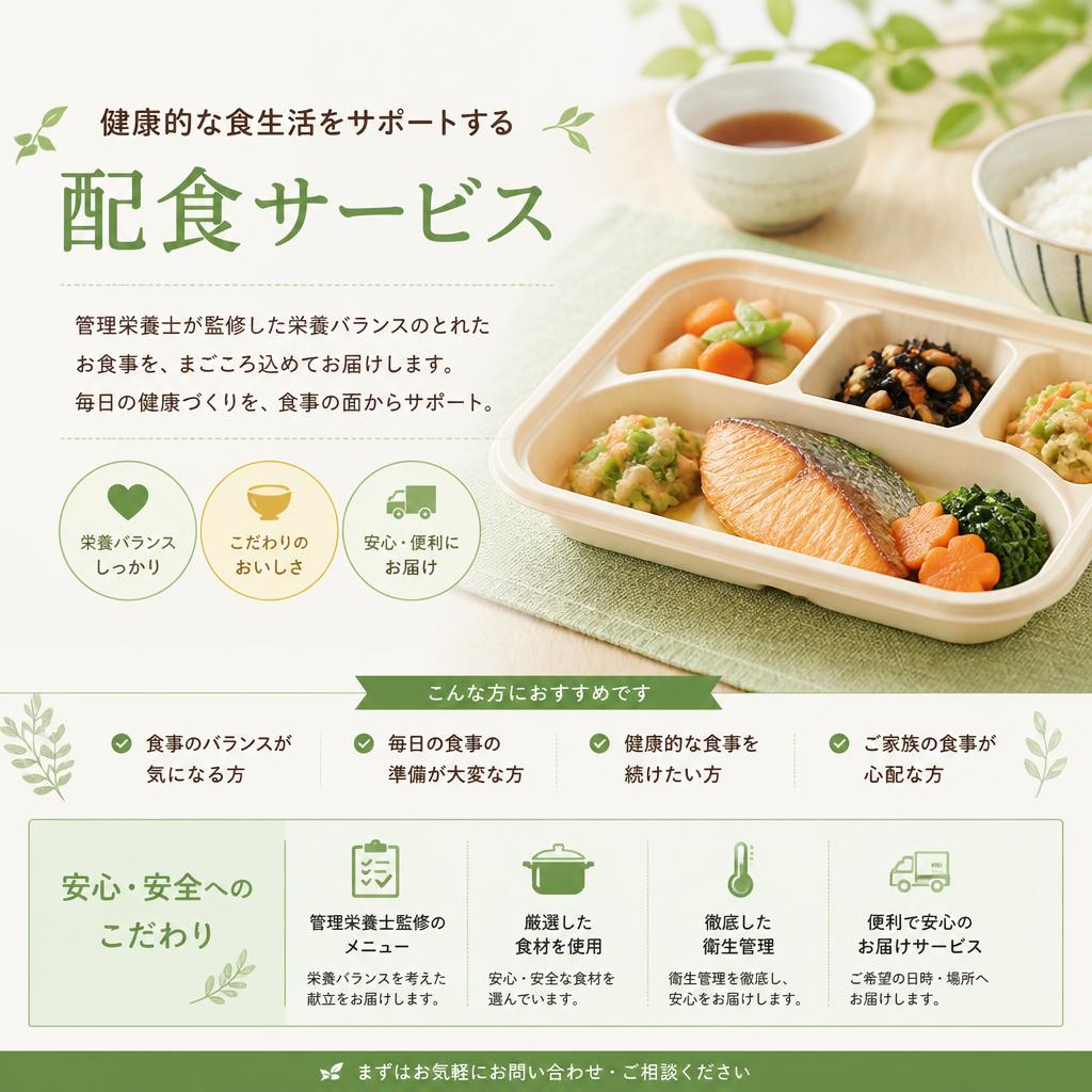 健康的な食生活をサポートする配食サービス